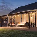 10' x 20' Lean to Gazebo Pergola, Hardtop Gazebo Metal Large Galvanized Steel by Breezestival