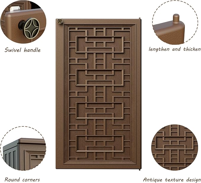 Mrosaa Indoor Outdoor Storage Cabinet Waterproof - Image 5