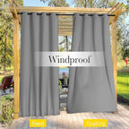 NICETOWN 2 PCs Waterproof Outdoor Curtains - Image 5