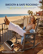 Oversized Outdoor Rocking Chairs Set of 2, HDPE Porch Rocker - Image 9