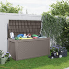 320 Gallon Outdoor Deck Box, Lockable Waterproof Outdoor Storage Boxes - Image 7
