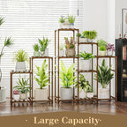 Bamworld 2 Sets Plant Stands Indoor Tall Shelves Outdoor - Image 3