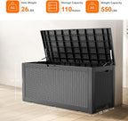 ROJIK Outdoor Storage Housing Deck Box - Image 2