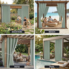 Waterproof Outdoor Curtain W52 x L63 - Image 9
