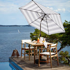 JEAREY 7.5 ft Outdoor Patio Umbrella, Table Umbrella, Tilt & Crank lift - Image 4