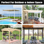 Easy-Going Outdoor Curtains for Patio 1 Panel, 150x96 inch, Light Grey | - Image 7