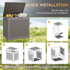 31 Gallon Outdoor Storage Box 2 Pack All-Weather Deck Box - Image 6