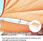 Sun Shade Sail 14'x17' Peach Fuzz Rectangle Custom Size | 95% UV Block - Image 2