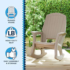 Rockaway Heavy Duty All Weather Patio or Deck Rocking Chair, and Patio - Image 4