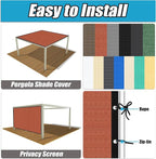 Amagenix 90% Pergola Shade Cover 7' X 20' Sun Shade Cloth - Image 4