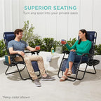 Best Choice Products Set of 2 Adjustable Steel Mesh Zero Gravity Lounge Chair - Image 9