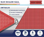Windscreen4less 14' x 14' x 14' Sun Shade Sail Triangle Outdoor Canopy Cover UV - Image 3