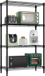 M MZG 1000 lbs 4 Tier Shelf Metal Storage Shelves Wire Rack Closet Organizers by MEIGAOPLASTICANDMETALHKCOLIMITED