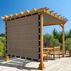 Amagenix 90% Shade Fabric 4'X 6' Mocha Sun Shade Cloth by Amagenix