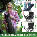 4 Pack Lightweight Camping Chairs Folding Lawn Chair Outdoor Beach Chair - Image 4