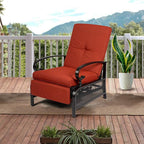 Incbruce Outdoor Lounge Chair Patio Furniture Adjustable Recliner - Image 2