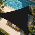 Shade&Beyond Custom Sun Shade Sail 9'x11'x14.2' Triangle Black Sun Sail Shades by ShadeBeyond