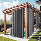 NICETOWN Gazebo Curtains for Patio Waterproof Extra Wide 2 Panels, W84 x L84 by NICETOWN