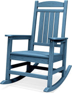 SERWALL HDPE Oversized Rocking Chair Outdoor, Patio Rocking Chairs, Porch Rocker by SERWALL
