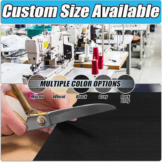 Amagenix 90% Shade Fabric 12'X 15' Black Sun Shade Cloth - Image 2