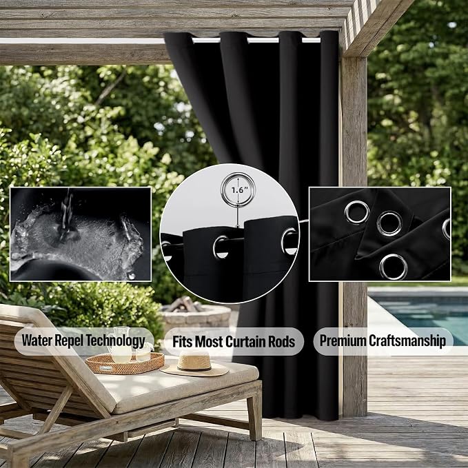 Outdoor Indoor Curtains W84 x L108 - Image 5