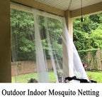 Patio Screen Mesh Outdoor Curtains Waterproof Sheer Lightweight Bug Netting - Image 2