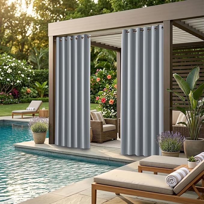 DIVA EN CAMINO DEC Outdoor Patio Curtain Waterproof Darkening Thermal Insulated - Image 2