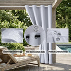 DIVA EN CAMINO DEC Outdoor Patio Curtain Waterproof Darkening Thermal Insulated - Image 5