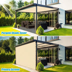 Amagenix 90% Pergola Shade Cover 6' X 9' Sun Shade Cloth - Image 5