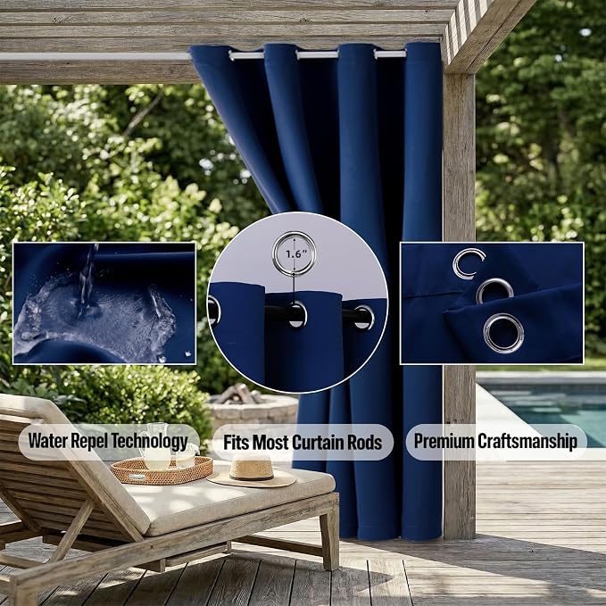 Outdoor Indoor Curtains W52 x L72 - Image 5