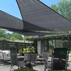 LOVE STORY Custom Size 8' x 15' x 17' Sun Shade Sail, Graphite Grey | HDPE by LOVESTORY