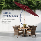 Best Choice Products 10ft Market Umbrella, Outdoor Sun Shade - Image 4