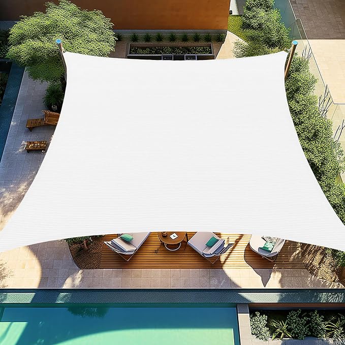 Shade&Beyond Custom Sun Shade Sail 15'x16'RectangleSun Sail Shades Patio UV by ShadeBeyond