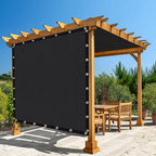 Amagenix 90% Shade Fabric 4'X 13' Black Sun Shade Cloth by Amagenix