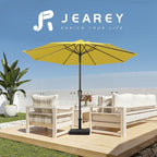 JEAREY 9FT Outdoor Patio Umbrella, Market Umbrella, Tilt & Crank UV Protection - Image 6