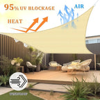 Shade&Beyond 25'x25' Sun Shade Sail Canopy Rectangle, UV Block Breathable - Image 2