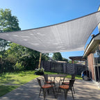 Sun Shade Sail 16' x 16' Silver Grey Square Outdoor Canopy Cover | Outdoor sun by SUNLAX