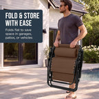 Best Choice Products Oversized Padded Zero Gravity Chair w/Canopy Headrest Cup - Image 8