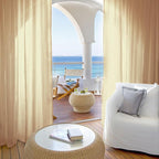 Outdoor Sheer Curtains for Patio Waterproof, 4 Panels Rod Pocket Indoor/Outdoor - Image 7