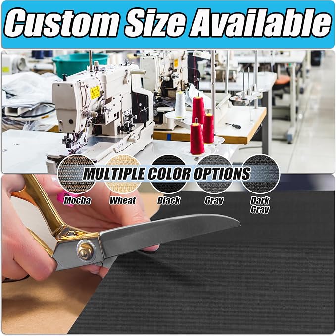 Amagenix 90% Pergola Shade Cover 17'X 21' Dark Gray Sun Shade Cloth - Image 2