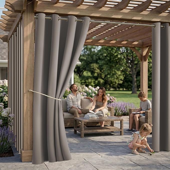DIVA EN CAMINO DEC Outdoor Indoor Curtains W52 x L108 - Image 2
