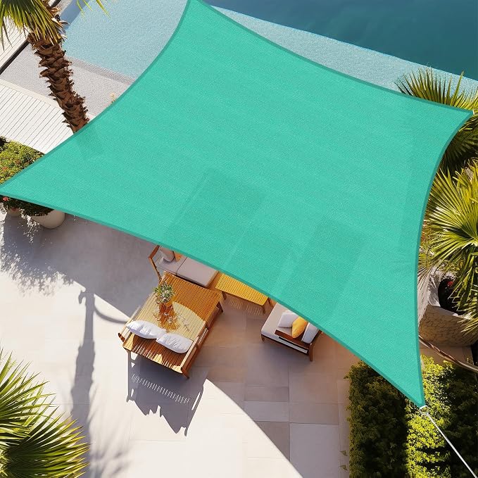 Shade&Beyond 25'x25' Sun Shade Sail Canopy Rectangle, UV Block Breathable by ShadeBeyond