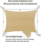 Shade&Beyond 10'x30' Sun Shade Sail Canopy Rectangle, UV Block Breathable - Image 5