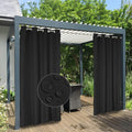 Easy-Going 100% Waterproof Outdoor Curtains 54x120 inch, Gazebo and Pergola 2 by Easy-Going