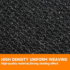 90% Shading Rate 10'x12' Black Shade Cloth, UV Resistant Durable Mesh Tarp - Image 4