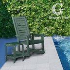GREENVINES Oversized Outdoor Rocking Chairs Set of 2, HDPE Rocker, Forest | - Image 6