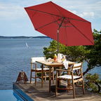 JEAREY 7.5 ft Outdoor Patio Umbrella, Table Umbrella, Tilt & Crank lift - Image 4