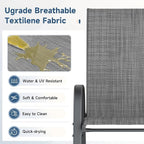 Amopatio Patio Chairs Set of 4, Breathable Garden Outdoor Furniture - Image 7