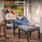Pellebant 2-Piece Aluminum Outdoor Recliner Chair - Image 5