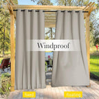 NICETOWN 2 PCs Waterproof Outdoor Curtains - Image 5